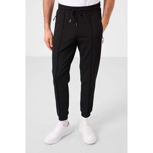 Pantalones Deportivos Negros para Hombre, Cintura Elástica, Corte Casual y Transpirable - Product Image 6