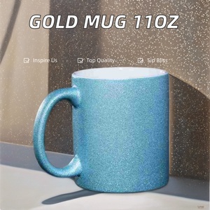 Wholesale 11oz 13oz 15oz Porcelain <strong>Travel</strong> <strong>Mugs</strong> White <strong>Pink</strong> Glitter Sublimation Ceramic Cups for Coffee for Weddings Christmas - Product Image 3
