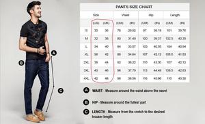 <span class=keywords><strong>Jeans</strong></span> da <span class=keywords><strong>Uomo</strong></span> Slim con Strappi Ricamati, Pantaloni Casual Sottili in Denim, Classici da Giovane, per Jogging - Product Image 2