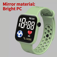 Montre connectée unisexe avec écran OLED, suivi d'activité physique, podomètre, montre connectée carrée, montre connectée tendance en plastique et caoutchouc pour le sport