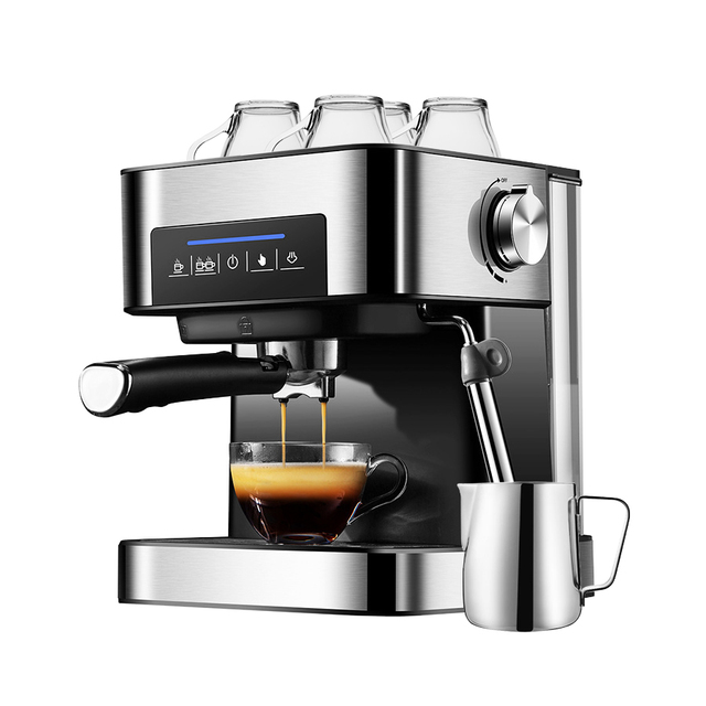 Commercial Espresso Ttalian Coffee Machine Cafetera Espresso Coffee Machine Industrial Gemilai 2 in 1 Electric