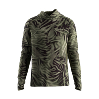 T-shirts de pêche pour hommes, nouvelle mode, avec capuche et poche poitrine, inserts en maille incurvée, anti-humidité, motif vague liquide