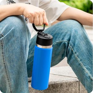 <span class=keywords><strong>Bouchon</strong></span> de bouteille d'eau sport en plastique PP écologique avec <span class=keywords><strong>paille</strong></span> et design moderne, certifié CE/UE, personnalisable, vente en gros - Product Image 6