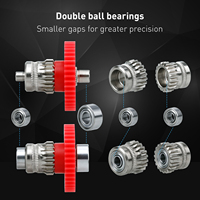 Kit d'engrenages d'extrudeur à double engrenage en acier trempé, engrenage POM pour Ender3 S1/Ender3 S1Pro/Ender3 Sl Plus/Ender-3 V3KE/Ender-3 V3 SE