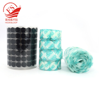 Autocollant à pois double face auto-adhésif Rond Transparent Polyester Étiquette Autocollant Amovible Tampons Adhésifs Logo Imprimé Polyvalent