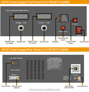 Cung cấp điện cao áp 1kv-100kv cho phòng thí nghiệm cung cấp điện cao áp 20kv 20W - Product Image 2