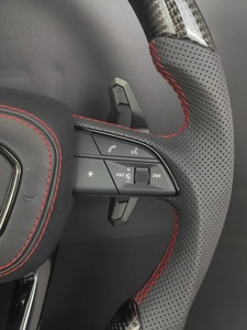 Volant en cuir carbone <span class=keywords><strong>S</strong></span> <span class=keywords><strong>Line</strong></span> personnalisé avec palettes de changement de vitesse pour modèles <span class=keywords><strong>Audi</strong></span> <span class=keywords><strong>A3</strong></span>/A4/A5/A6/A7/A8/Q3/Q5/Q7/<span class=keywords><strong>S</strong></span>/RS - Product Image 6
