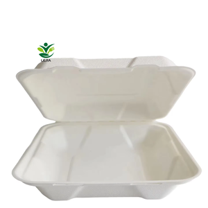 El mejor precio, 8 pulgadas, desechable, caña de azúcar, bagazo, pulpa, Concha, el mejor contenedor de comida para llevar, fiambreras de papel - Product Image 1