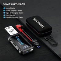 SHARMEAL OEM & ODM 2000A Booster Batterie Voiture 10000mAh Batterie au Lithium Booster Jump Starter Power Bank Portable Jump Starter