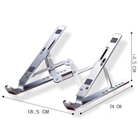 Soporte de escritorio al por mayor para ordenador portátil, soporte de refrigeración de elevación para soporte de teléfono, soportes de aluminio para ordenador portátil
