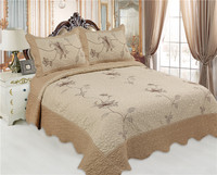 Ensemble de couvre-lit BORYARD, broderie, microfibre, literie, couvre-lits en polyester