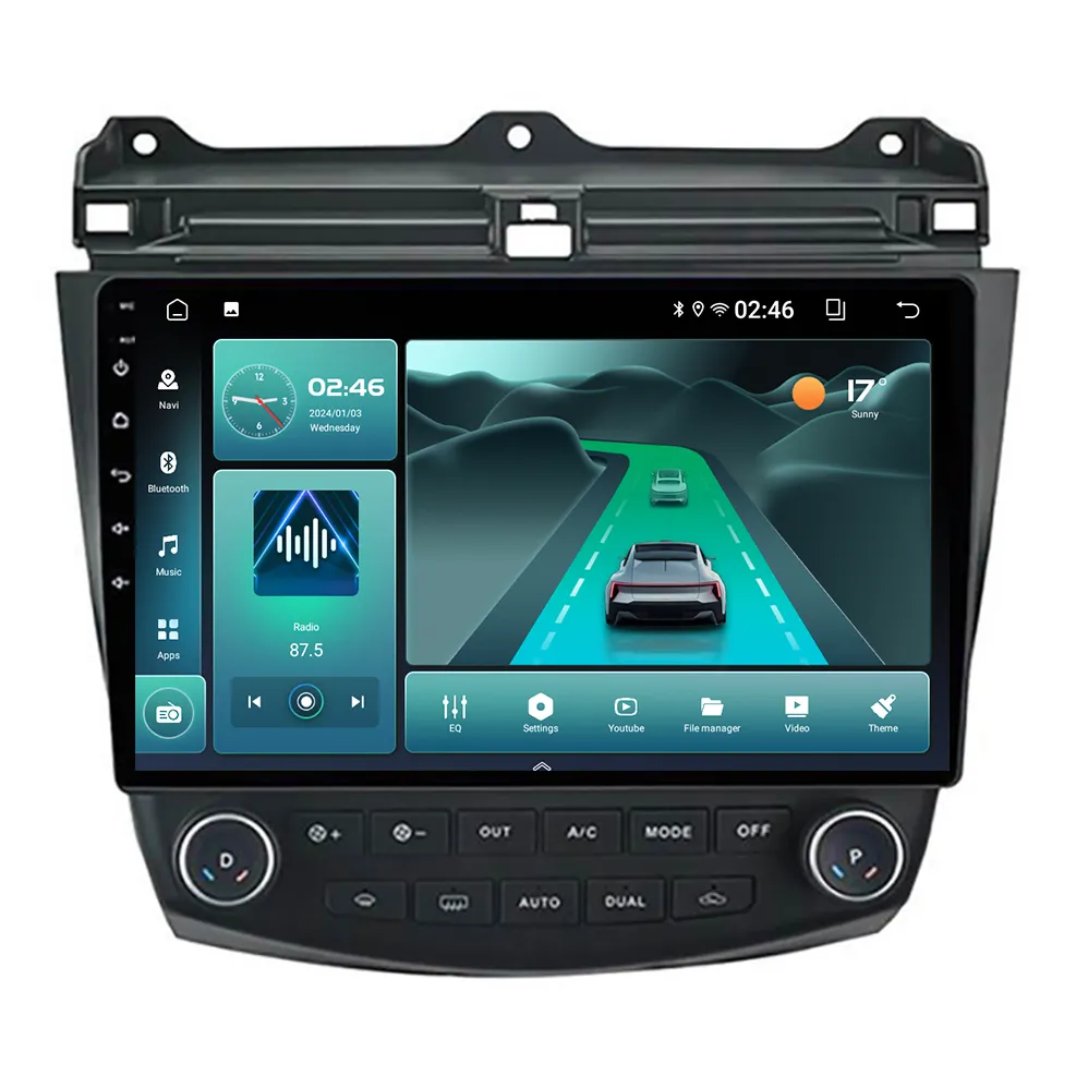 Wireless Carplay Android Auto Car Radio For Honda Accord 7 2003 2004 2005-2008 Multimedia GPS Autoradio 5G+2.4G WIFI DSP