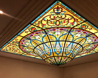 Plafond en verre teinté architectural pour villas, restaurants, hôtels et églises