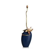 SANLOREN ornement de noël décor à la maison salon bureau moderne luxe fleur nénuphar émail ornements en céramique décoration