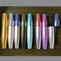 Tube noir conique 13g 22.8mm oxyde d'aluminium métal tube creux en forme de fabricant d'emballages cosmétiques