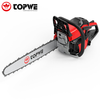 Topwe outils de jardin haute efficacité 58cc tronçonneuse essence coupe-bois Machine sécurité et facile à utiliser