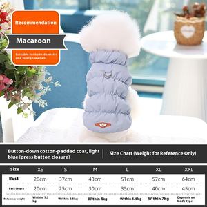 Chaqueta de algodón con patrón sólido para perros, abrigo a prueba de viento, ropa de invierno para mascotas para perros <span class=keywords><strong>Chihuahua</strong></span> y Yorkshire para la temporada de primavera - Product Image 6