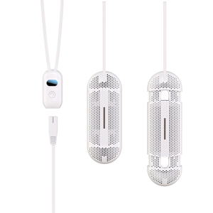 Sèche-chaussures portable avec câble USB, en plastique blanc, design ignifuge, pliable, rétractable, fonctionnement programmé, universel - Product Image 1