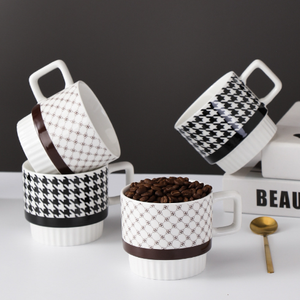 Juego de Tazas de Café de Porcelana con Diseño de Dibujos Animados, Directo de Fábrica, Aptas para Alimentos, Reutilizables, Aptas para Microondas y Lavavajillas, para Oficina, Caja de Regalo - Product Image 6