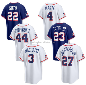 2026 Meilleure Qualité Personnalisée Dominicaine # 22 Juan Soto # 44 <span class=keywords><strong>Julio</strong></span> Rodriguez # Maillot de baseball classique du monde cousu à la main 4 Ketel Marte - Product Image 1