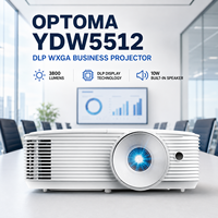 Proyector Empresarial Optoma YDW5512 DLP 720P para Salas de Conferencias, 3800 Lúmenes, con Pantalla Panorámica 16:10 y Altavoz Integrado de 10W