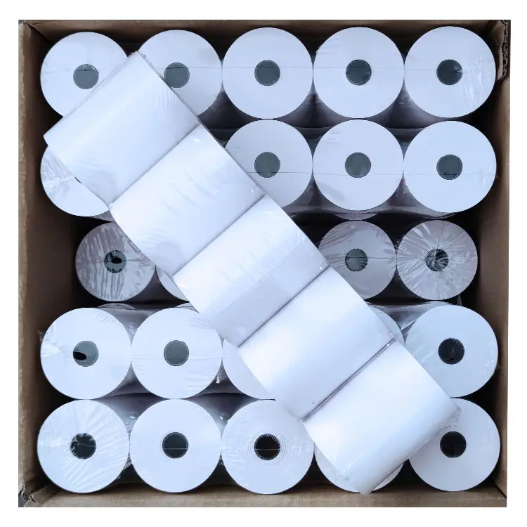 Manufacturer Atm Cashier 58mm 57mm 2 1/4 57x30 57*40 Till Roll 57x40 Pos Printing Thermal Paper For Cash Register Machine