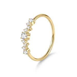 Anillo <span class=keywords><strong>de</strong></span> ajuste <span class=keywords><strong>de</strong></span> medio círculo <span class=keywords><strong>de</strong></span> <span class=keywords><strong>diamante</strong></span> cultivado en laboratorio pequeño, anillo femenino <span class=keywords><strong>de</strong></span> oro amarillo <span class=keywords><strong>de</strong></span> <span class=keywords><strong>14</strong></span> K Au585, anillo <span class=keywords><strong>de</strong></span> <span class=keywords><strong>diamante</strong></span> <span class=keywords><strong>de</strong></span> <span class=keywords><strong>14</strong></span> quilates para regalo diario <span class=keywords><strong>de</strong></span> boda - Product Image 1