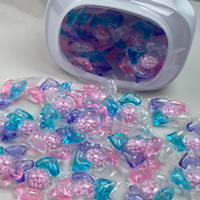 Haute qualité 50 dosettes liquide blanchisserie pratique duveteux parfum original salle de bain lavage vêtements comprend