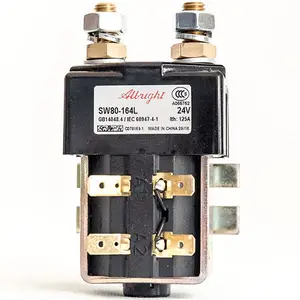 SW80 NO tipo de tensión de la bobina: 12V 24V 36V 48V 72V 100A DC Contactor ZJW100A para motor de la carretilla elevadora electromobile tomar wehicle coche cabrestante