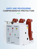Disjoncteur haute tension intérieur 12KV triphasé 25kA en acier inoxydable pour système de commutation de distribution d'énergie