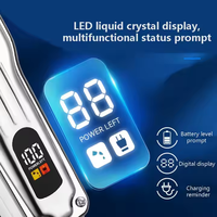 Meilleur Prix 2025, Tondeuse Cheveux Portable Professionnelle sans Fil, Batterie 600 mAh, Coupe Cheveux Électrique pour Barbier et Maison avec LED