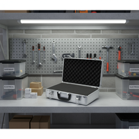 Étui en aluminium portable, étanche, antichoc et anti-poussière avec insert en mousse, OEM, de haute qualité, durable, étui de transport professionnel pour outils