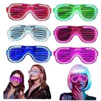 Gafas LED de Neón, Gafas Luminosas Intermitentes para Fiestas, Gafas Fluorescentes para Bares, Conciertos, Accesorios para Fotos