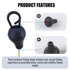 Selco tungsteno connettore Rig pesca cuscinetto perlina <span class=keywords><strong>per</strong></span> carpe e terminale di alimentazione - Product Image 3