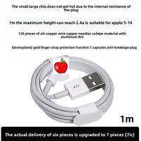 Câble de Données et Charge USB pour iPhone 7/8 Plus/X/11/12/13/14 Pro Max 0,9 m 1,8 m 1 m 2 m, Cordon de Charge avec Gaine TPE et Blindage Feuille
