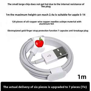 Câble <span class=keywords><strong>de</strong></span> Données et Charge USB pour iPhone 7/8 Plus/X/11/12/13/14 Pro Max 0,9 m 1,8 m 1 m 2 m, Cordon <span class=keywords><strong>de</strong></span> Charge avec Gaine TPE et Blindage <span class=keywords><strong>Feuille</strong></span> - Product Image 5