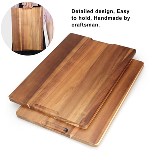 Ensemble de planches à découper en bambou double face avec rainure <span class=keywords><strong>pour</strong></span> les jus, planche de service <span class=keywords><strong>pour</strong></span> la viande, les légumes, le <span class=keywords><strong>fromage</strong></span>, <span class=keywords><strong>pour</strong></span> <span class=keywords><strong>Noël</strong></span> - Product Image 3