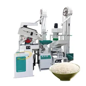 Molino de arroz multifuncional, máquina de pulido, peeling de arroz, 1 tonelada por hora, fresado compacto