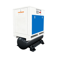 Compresseur tout-en-un à entraînement par courroie, refroidi par air, lubrifié, avec moteur et groupe électrogène 7.5KW 11KW 15KW 22KW Triphasé - Stock disponible