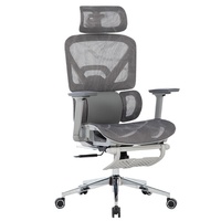 Chaise de bureau ergonomique en maille Yazhi avec base 5 étoiles et accoudoirs 3D - Chaise de bureau inclinable et réglable en hauteur pour la maison/le dortoir étudiant