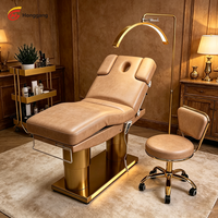 Table de massage électrique à 3 moteurs, réglable en hauteur, lit de beauté robuste pour centre de bien-être et spa médical