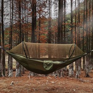 Columpio de Yoga y Pilates de Apertura Rápida Automática, Antimosquitos, para Acampar al Aire Libre, con Soporte de Nylon Antivuelco, para Adultos, 2 Plazas, 300 kg - Product Image 1