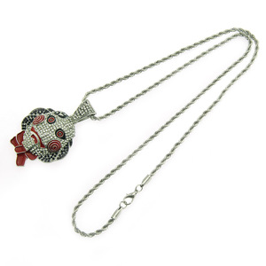 2026 New Simple Personalization Popular Design Fear Mask Pendant Necklace Exaggerated Hiphop Style Men's Necklace Trendy Jewelry - Product Image 4