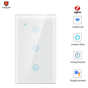 Công Tắc Đèn Cảm Ứng Zigbee Thông Minh Tuya Thông Minh Tiêu Chuẩn Mỹ Sống Đơn Phiên Bản Phổ Biến Công Tắc Đèn Zigbee Tường 1/2/3 Gang - Product Image 2