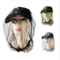 Topi Anti Debu dan Serangga untuk Luar Ruangan, Masker Jaring Anti Nyamuk dan Lebah, Pelindung Kepala dari Sinar Matahari untuk Memancing dan Peternakan Lebah
