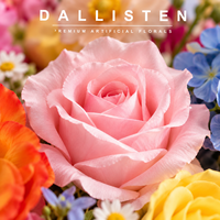 Buket Pengantin Bunga Artifisial Warna-warni Dallisten dengan Mawar, Hydrangea, dan Anggrek untuk Dekorasi Pernikahan