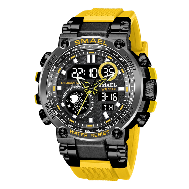 SMAEL 8093 Ornate Top Quality New Design Custom Logo Factory Wholesale Waterproof Personalized Quartz Watches Men Silicone Strap