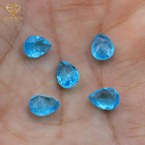 Forma di goccia di acqua sfaccettata con inclusione pronta per la spedizione <span class=keywords><strong>pietra</strong></span> sintetica <span class=keywords><strong>pietra</strong></span> di fusione - Product Image 3