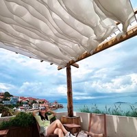 Nouvelle Arrivée - Ornements de Mariage de Luxe Suspendus - Draperies en Chiffon Transparent pour Plafond - Rideaux en Tissu en Forme de Vague en S