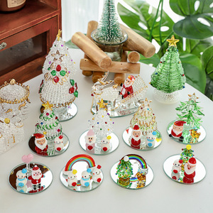 Ornements en verre de Noël du Père Noël et du bonhomme de neige, fabrication artisanale par soufflage de verre, marque LONGXIN, pour la décoration de <span class=keywords><strong>voiture</strong></span>, fabriqués en Chine. - Product Image 1